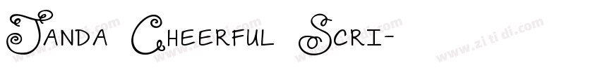 Janda Cheerful Scri字体转换